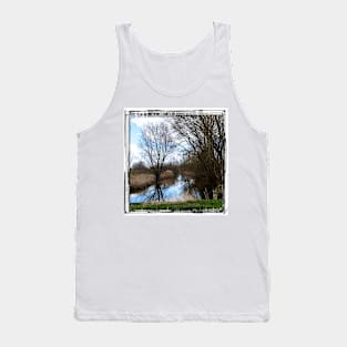 slowly the river flows through the landscape Tank Top